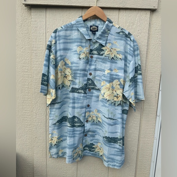 Tommy Bahama Other - TOMMY BAHAMA Hawaiian Shirt Short Sleeve Sz. L Cotton & Rayon Floral Vintage